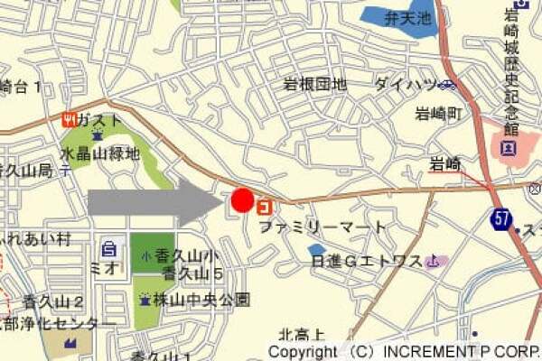 バロー日進岩崎店の地図