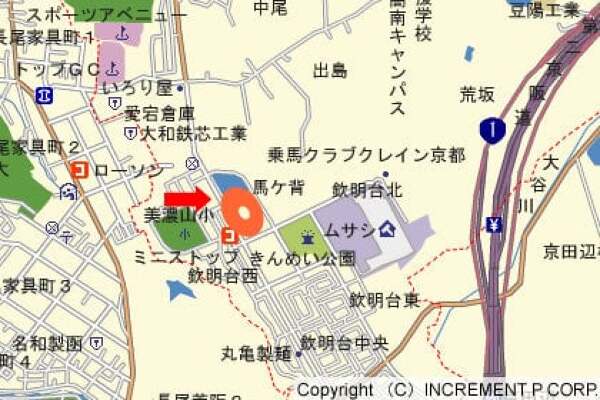 コストコ京都八幡倉庫店 地図