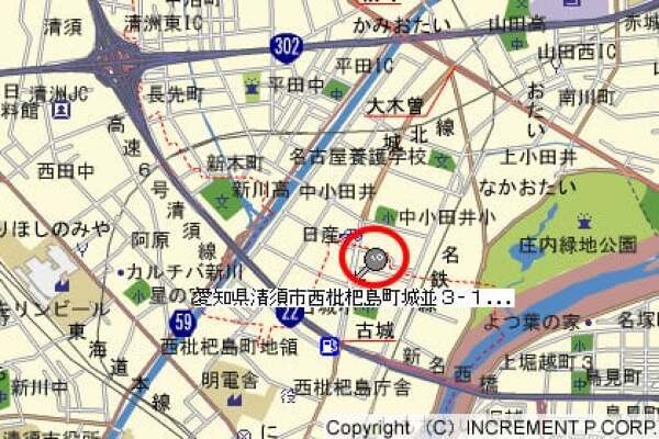 業務スーパー清須店の地図の写真