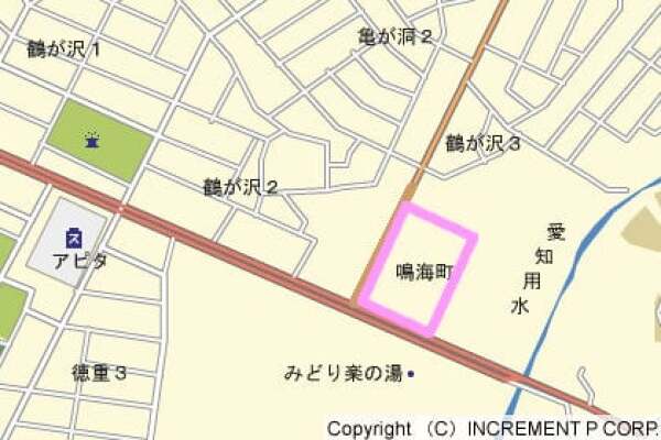 カネスエ徳重店の地図の写真