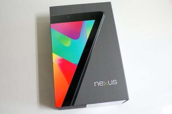 Nexus 7の外箱の写真