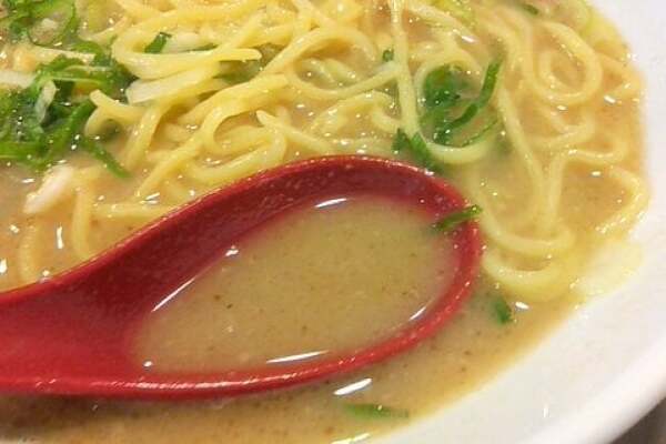 和風とんこつラーメンのスープの写真