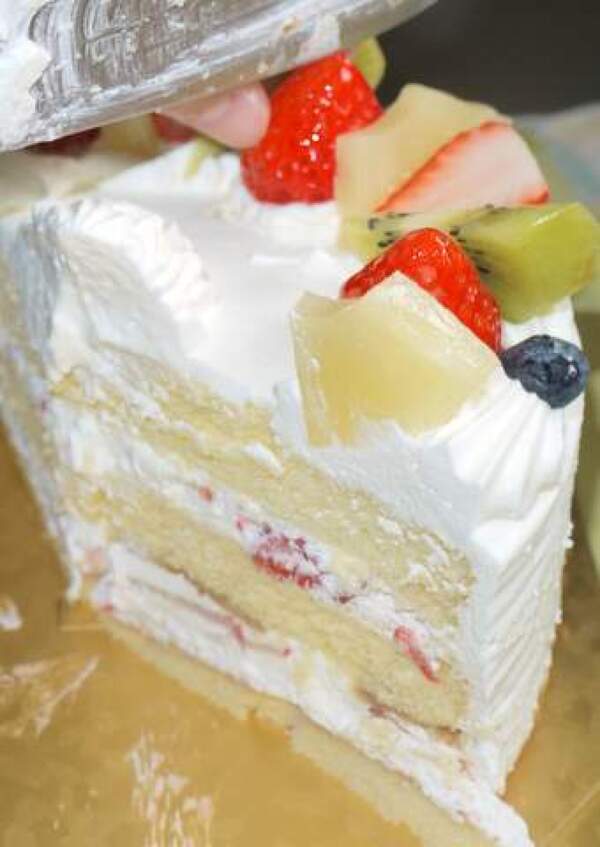 ソレイユブランの誕生日ケーキの写真