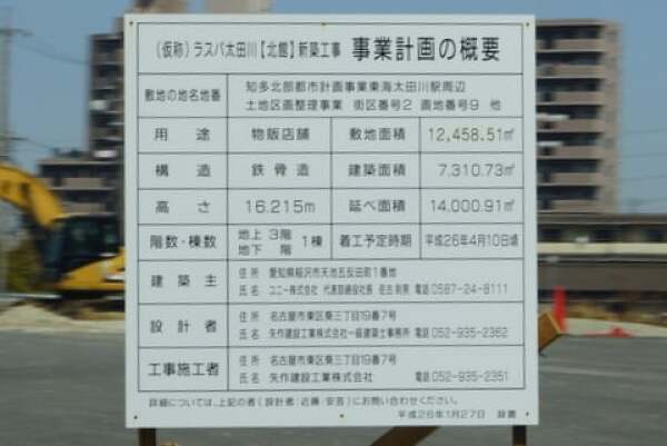 ラスパ太田川の事業計画の写真