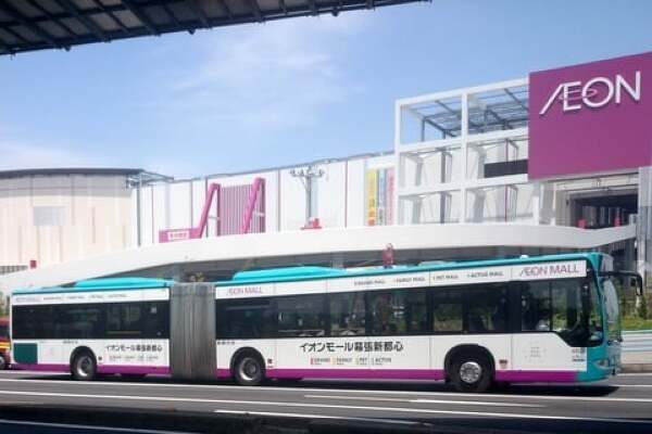 イオンモール幕張新都心のバスの写真