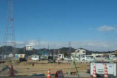 （仮称）ゲンキー岐関大橋西店は予定地の造成工事が始まりました