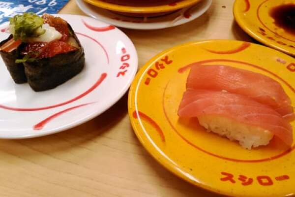 スシローのお寿司の写真