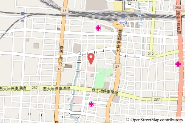 クスリのアオキ大垣丸の内店の地図の写真
