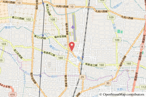 バロー春江中央店の地図の写真
