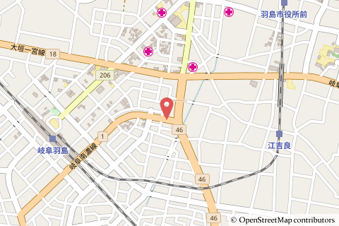 ファミリーマート羽島ふなばし店の地図の写真