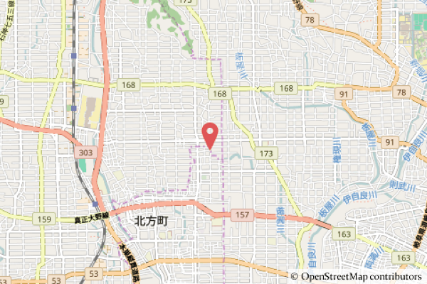 ゲンキー糸貫五反田店の地図の写真