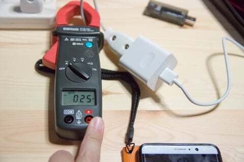 充電の測定の写真