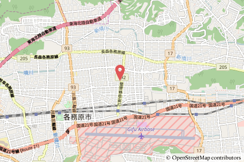 ローソン各務原蘇原新栄町店の地図の写真