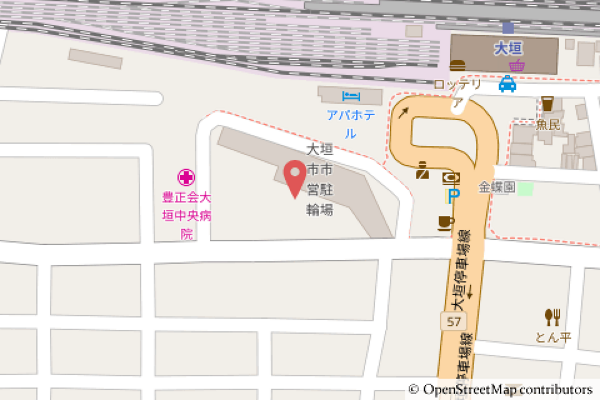 ローソンS大垣駅南口店の地図の写真