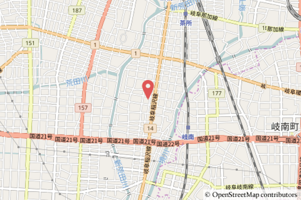 ファミリーマート岐阜下川手店の地図の写真