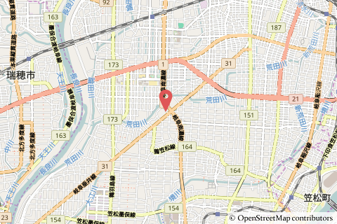 ファミリーマート岐阜北鶉店の地図の写真