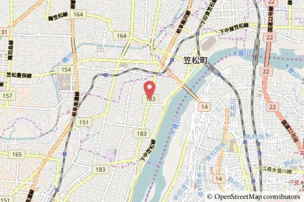 クスリのアオキ笠松長池店の地図の写真