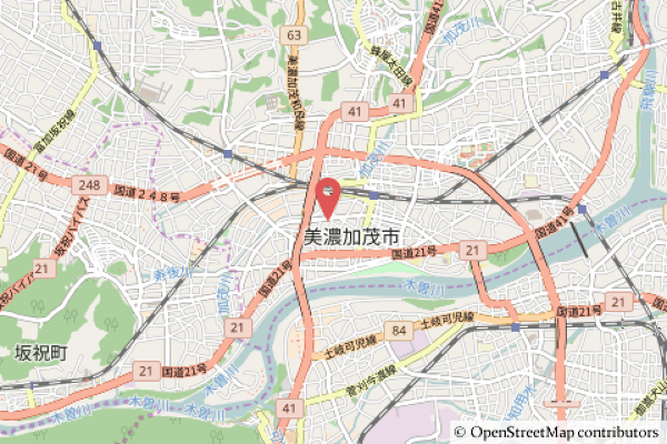 クスリのアオキ美濃太田店の地図の写真