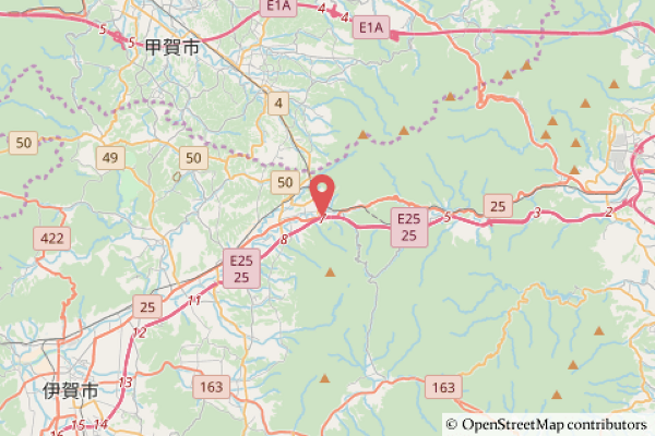 伊賀ドライブインの地図の写真
