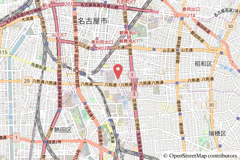 バロー高辻店の地図の写真