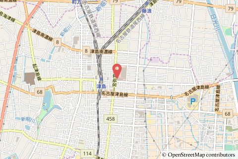 Yストア津島駅東店の地図の写真