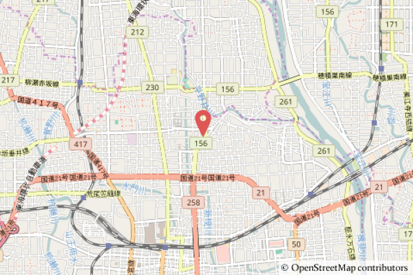 『ととや　丼丸』大垣店の地図の写真