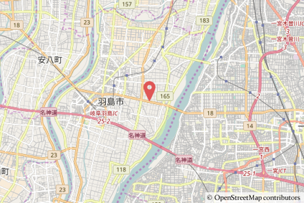 セブンイレブン羽島正木町新井店の地図の写真