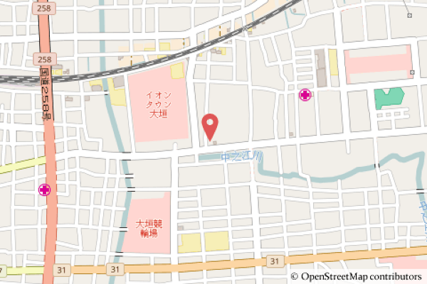 ローソン大垣三塚町店の地図の写真