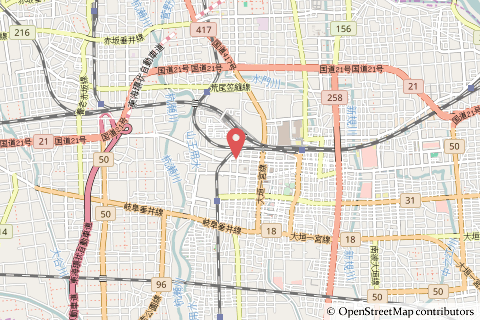 ファミリーマート大垣室本町店の地図の写真