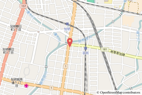 スギ薬局グループ岐阜城東店予定地の地図の写真