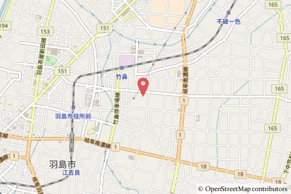 クスリのアオキ竹鼻店の地図の写真