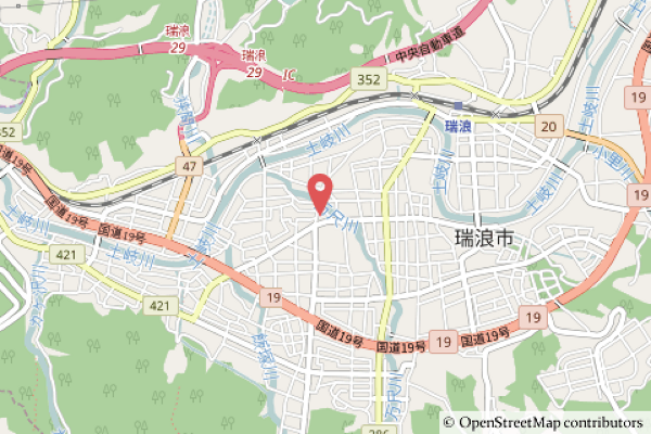 ローソン瑞浪北小田町店の地図の写真