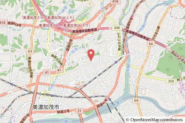 ローソン美濃加茂新池町店の地図の写真