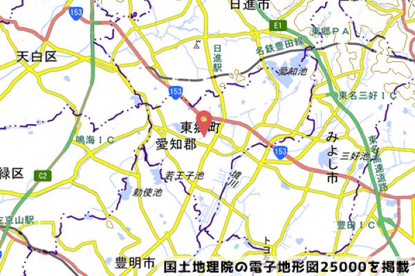 （仮称）ららぽーと愛知東郷町の予定地地図の写真