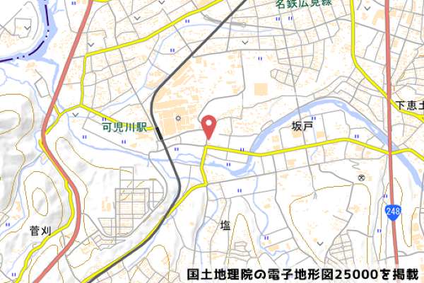 セブンイレブン可児土田南店の地図の写真