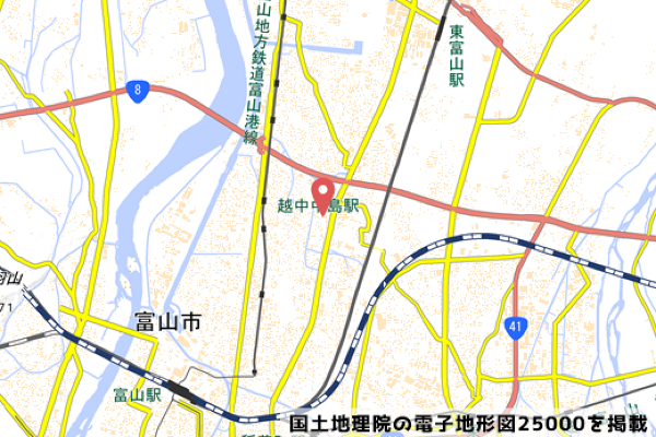 大阪屋ショップ豊田店予定地の地図の写真