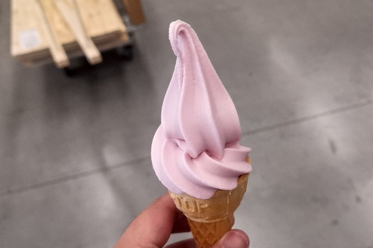 50円のソフトクリームの写真