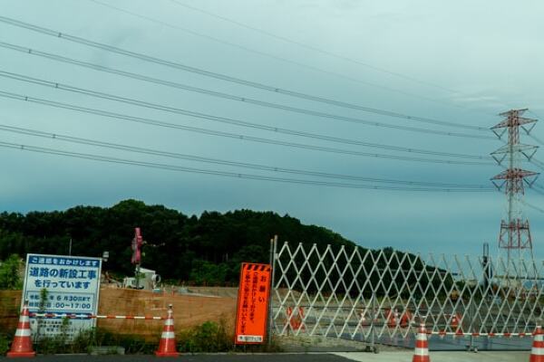 道路の建設の写真