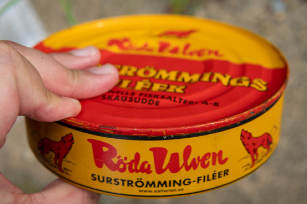 シュールストレミングの缶詰の写真