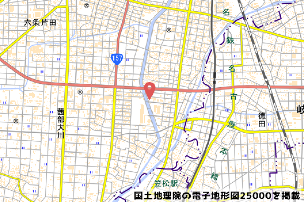 問屋スーパー丸一岐阜店の地図の写真