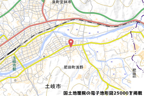 Vdrug土岐肥田店の地図の写真