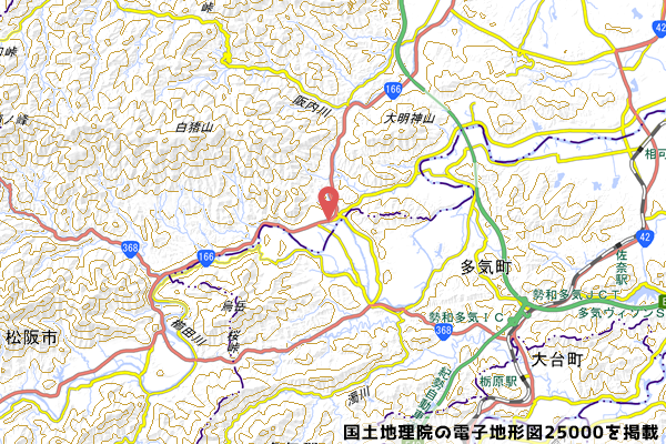 マックスバリュエクスプレス松阪大石店の地図の写真