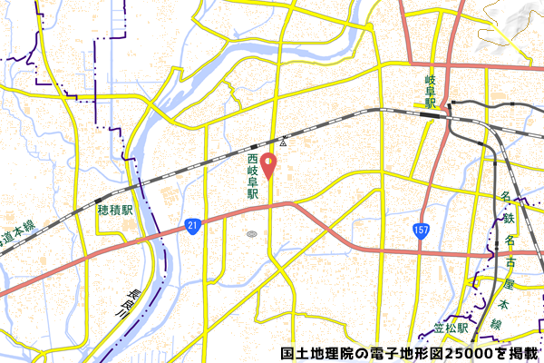 セブンイレブン岐阜市橋店の地図の写真