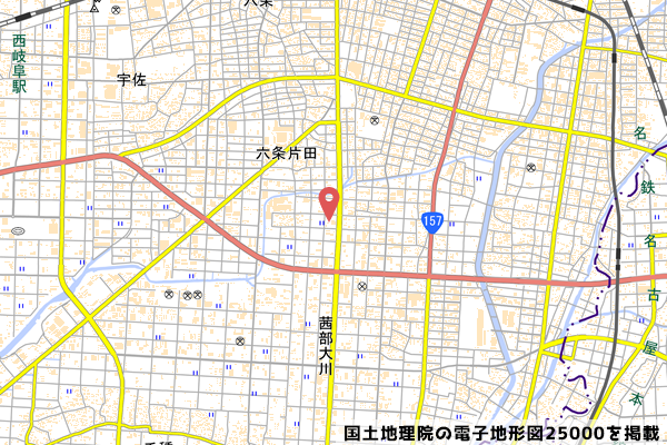 ユニクロ の店舗地図の写真