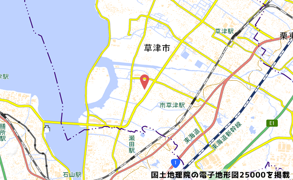 トライアル草津矢橋店の出店地図の写真