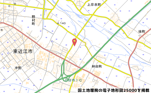 コストコ東近江倉庫店の出店地図の写真