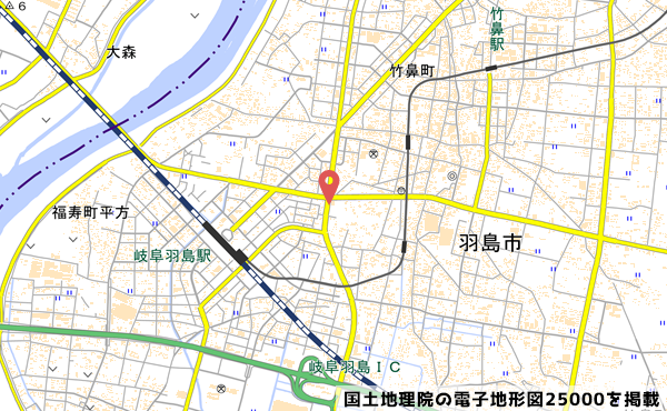 （仮称）ニトリ岐阜羽島店予定地地図の写真