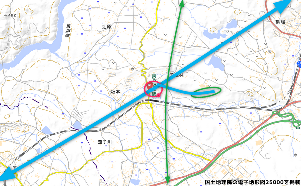 岐阜県駅（仮称）周辺の地図の写真