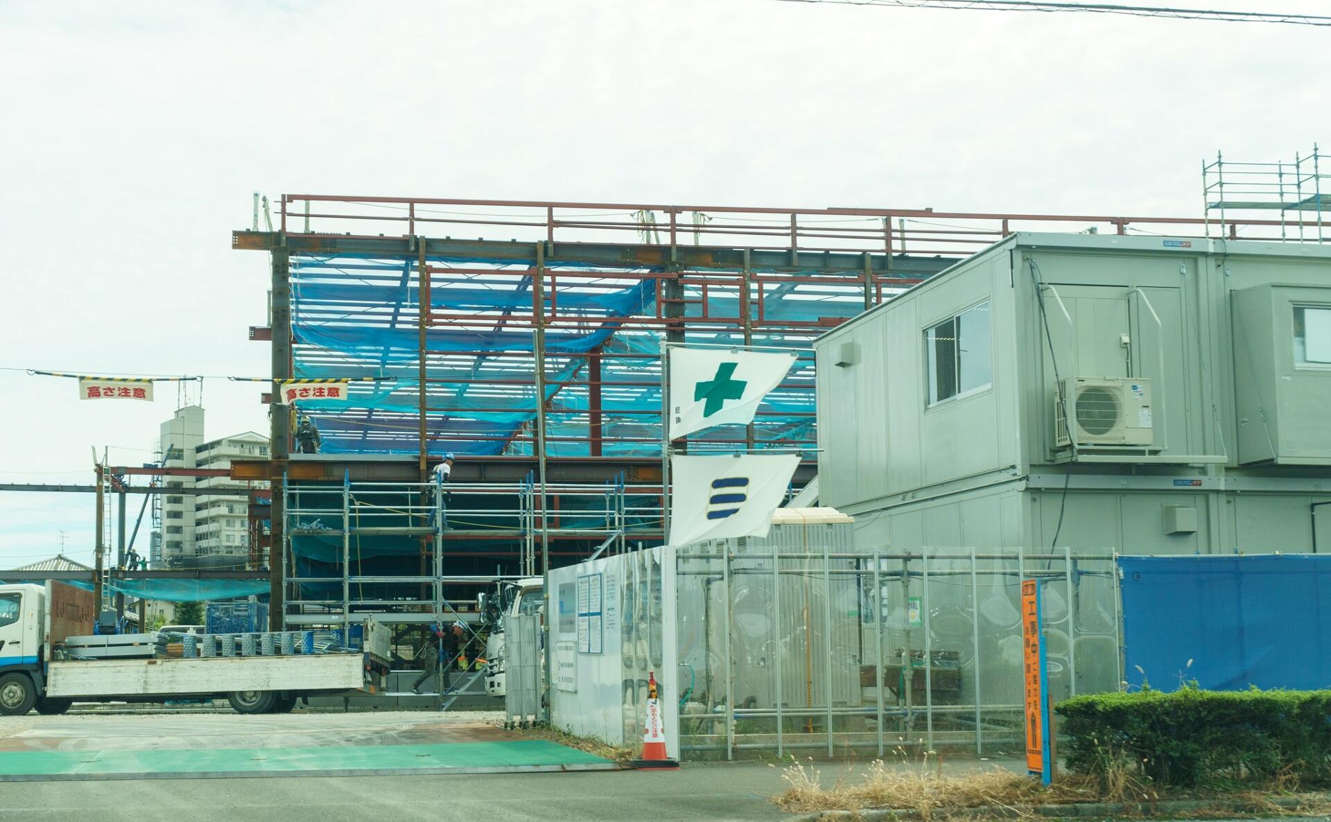 （仮称）ニトリ岐阜羽島店は大きな建物が見えてきました