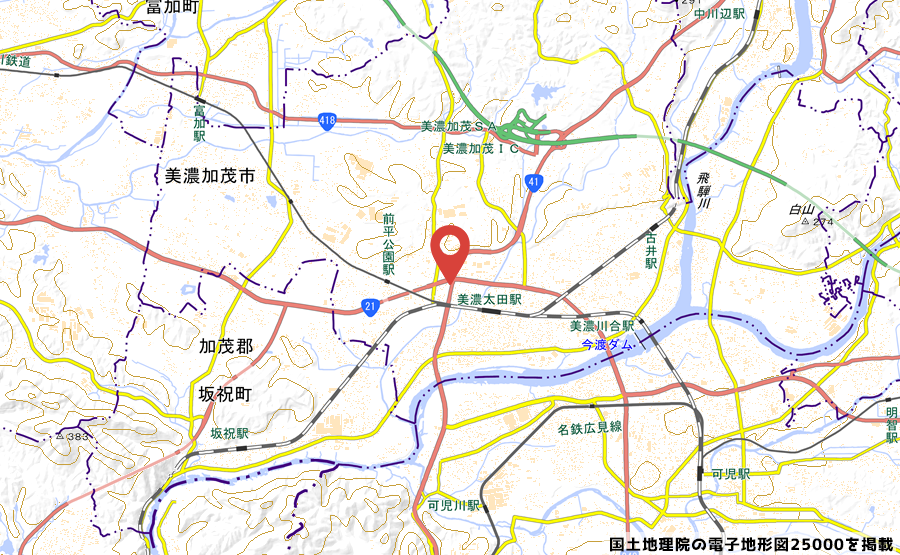 mills by TruffleBAKERY美濃太田店の地図の写真